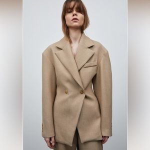 SOURCE UNKNOWN Double Breasted Blazer